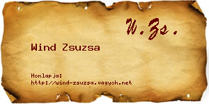 Wind Zsuzsa névjegykártya